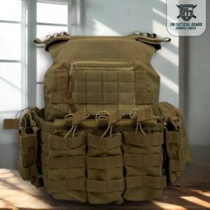 Strike Core Vest 4.1 – Full Assault Loadout (Khaki)