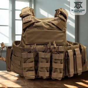 MilForce Carrier Mk1 – Tactical Plate Carrier Vest (Khaki)