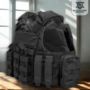 MilForce Carrier Mk1 – Tactical Plate Carrier Vest (Black)